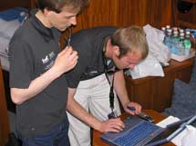 Scorer auf dem Zielschif